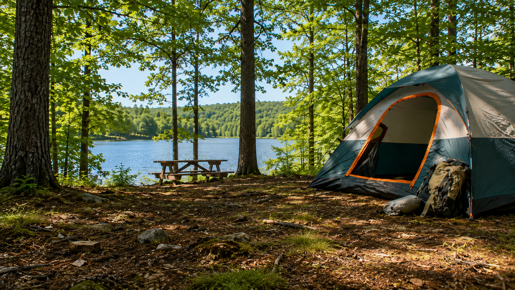 Wisconsin campground trail in tick season 2026