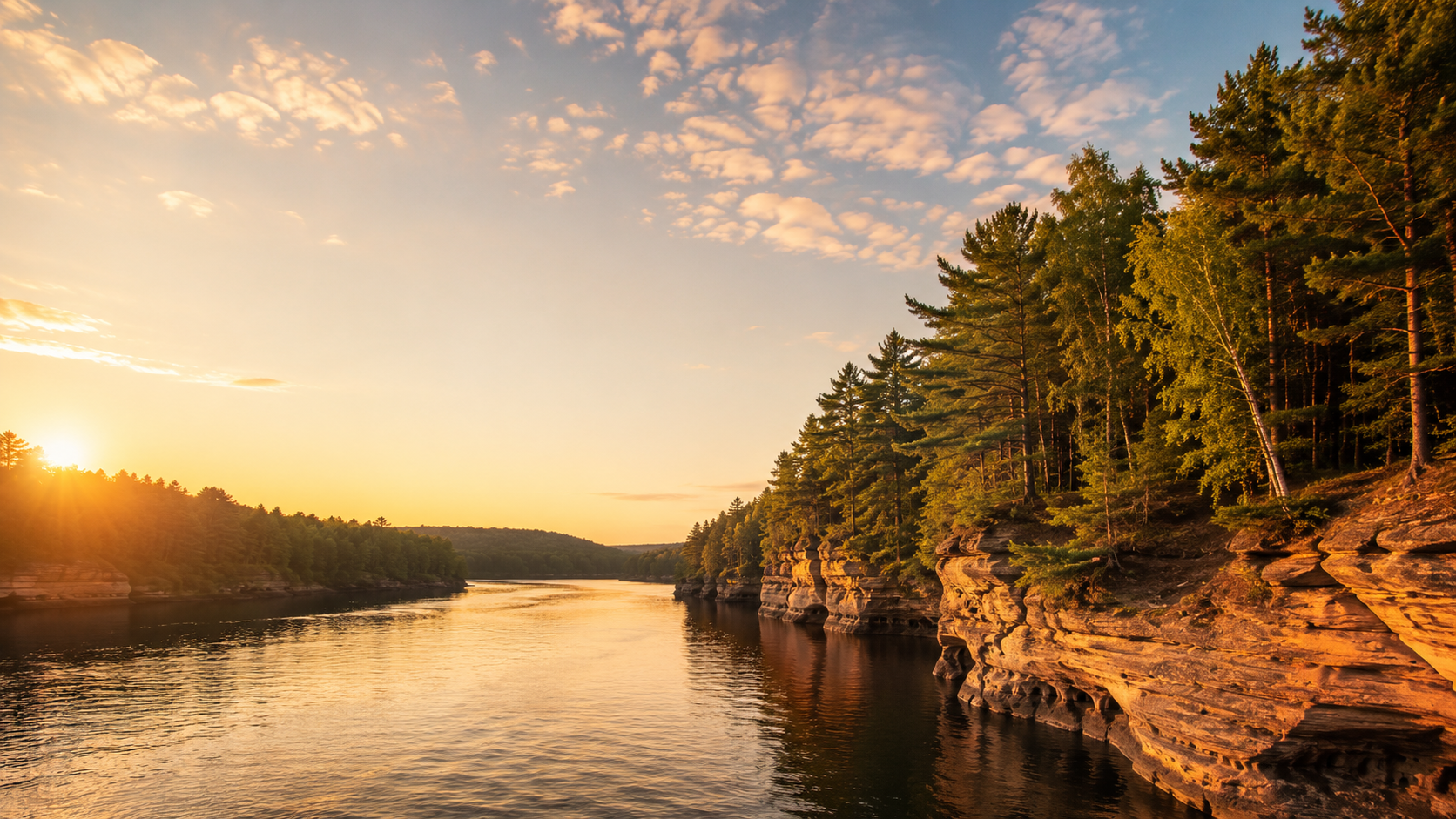Wisconsin Dells campground landscape